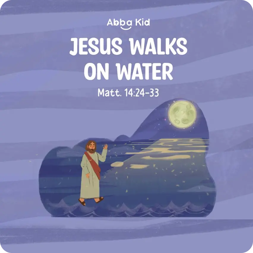 Jesus walks on water